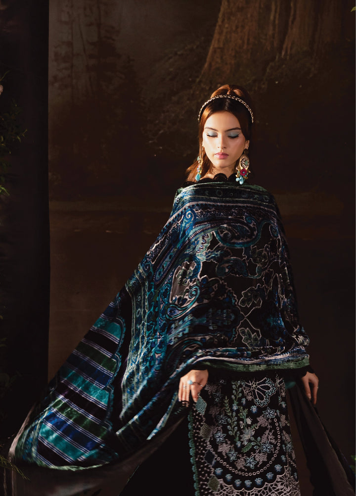 Amelia by Mahnur Unstitched Luxury Cotrai Embroidered 3 Piece Suits MN25AL AM-014 - Winter Collection