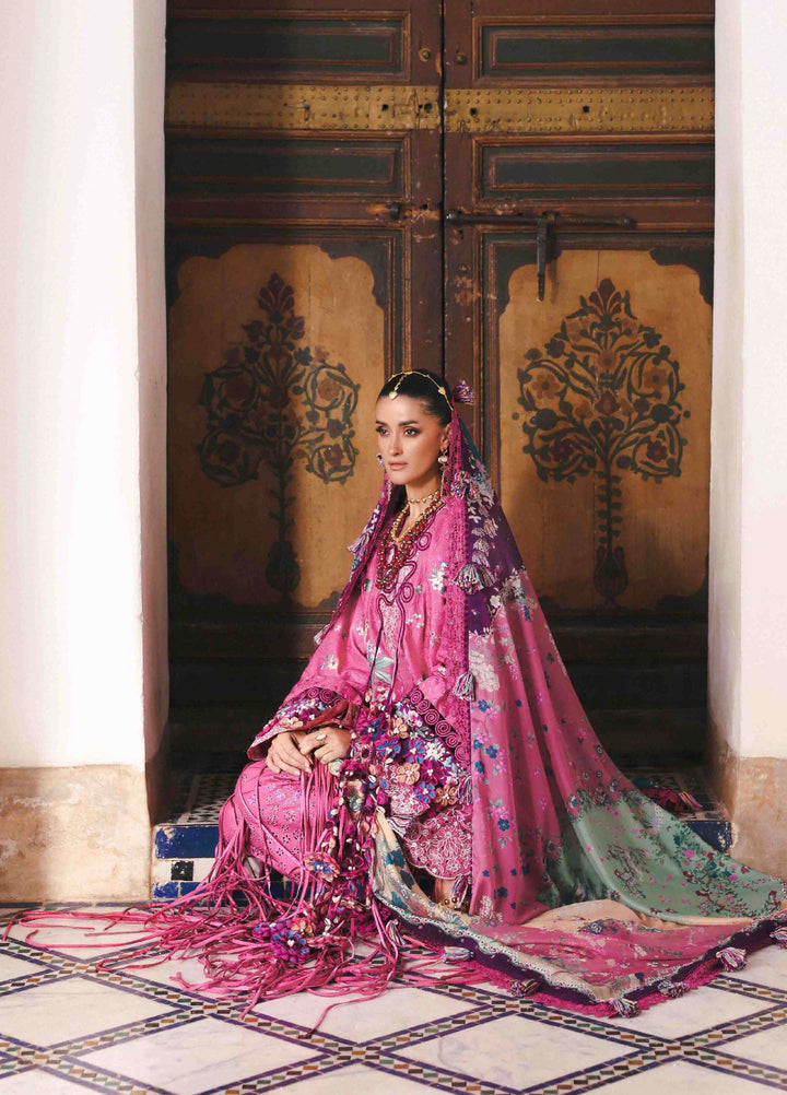Reine by Republic Womenswear Unstitched Embroidered Luxury Lawn 3 Piece Suit RW26UTL D-08A - Eid Collection