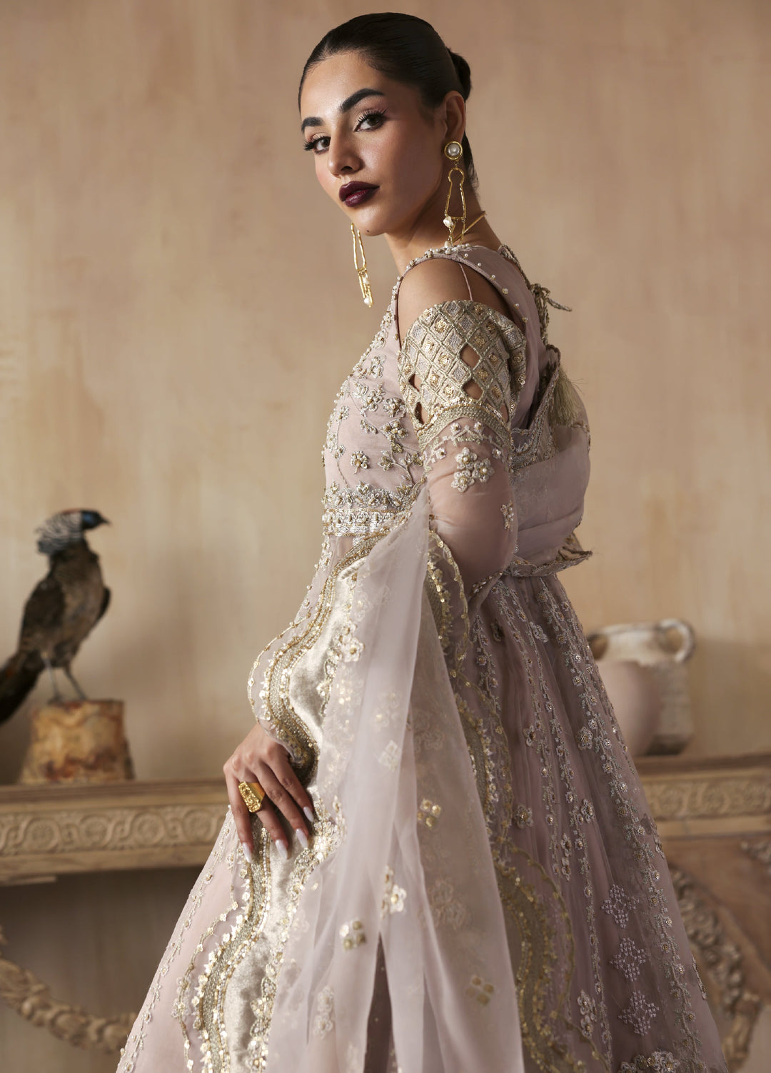 Jahanara by Zarposh Embroidered Organza Suits Unstitched 3 Piece ZP25JF Nure - Festive Collection
