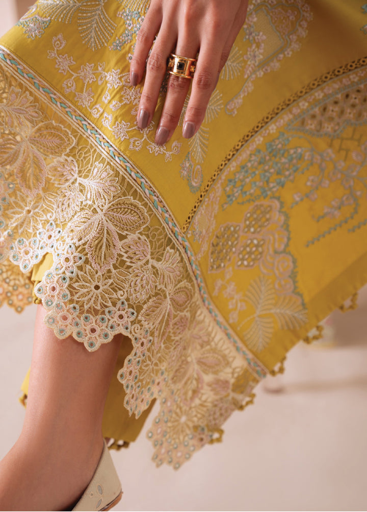 Miraal By Aabyaan Embroidered Chikankari Suits Unstitched 3 Piece ABY25MV D-AV-02-Mehra - Winter Collection