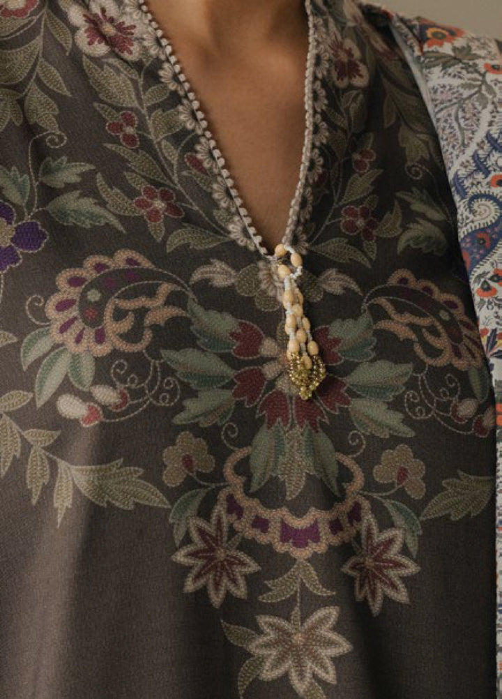 Coco by Zara Shahjahan Prints Unstitched Linen Suits 3 Piece CZS25PW Autumn Line D-10A - Winter Collection