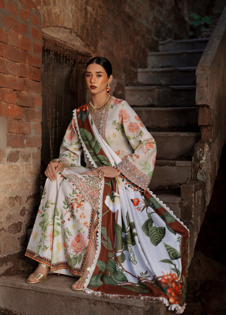 AJR Sard Shaam Embroidered Unstitched Khaddar Suits 3 Piece AJR25SS AJRW-03 ZAIB - Winter Collection
