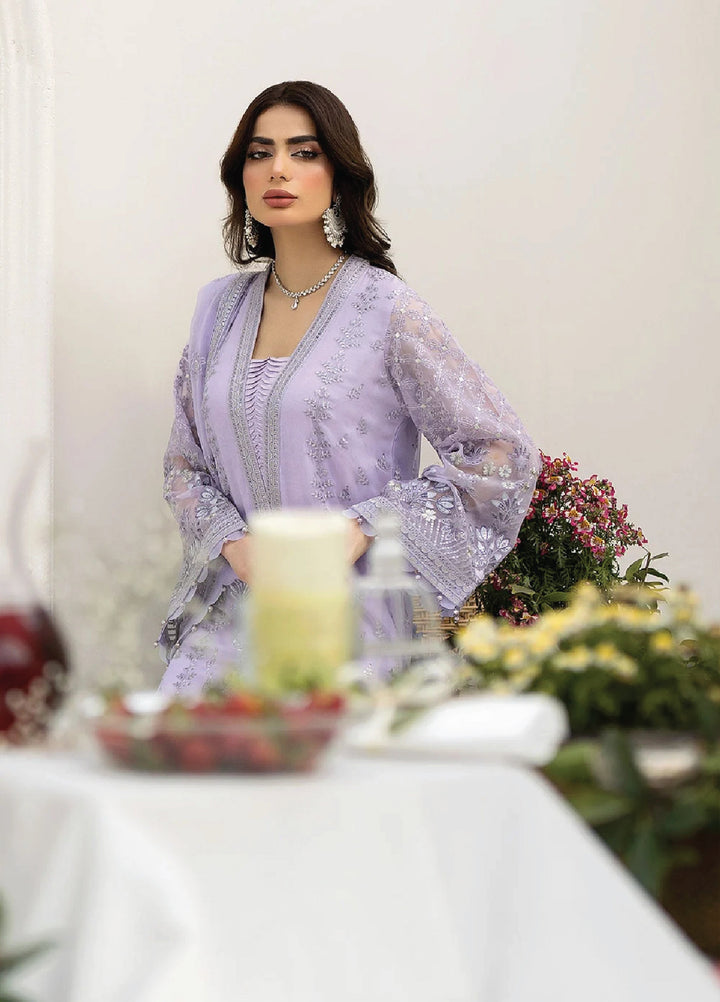 Lavish Premium Unstitched Embroidered Chiffon 3 Piece Suit Kashni - Wedding Collection