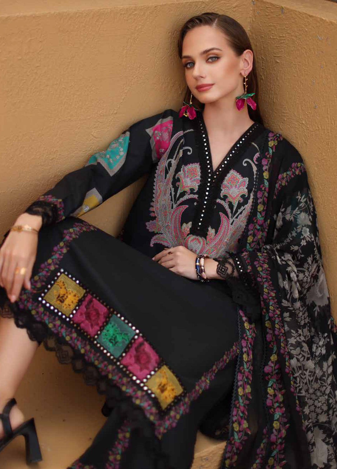 Aghaz e Nou by Charizma Unstitched Embroidered Lawn 3 Piece Suit CHR26UA AG6-10 - Summer Collection