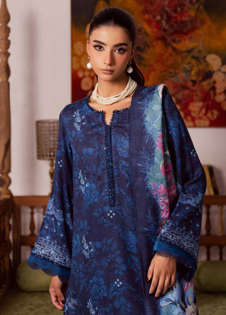 Signature Prints by Nureh Unstitched Linen Jacquard Suits 3 Piece NU25LJ SP-188 - Winter Collection