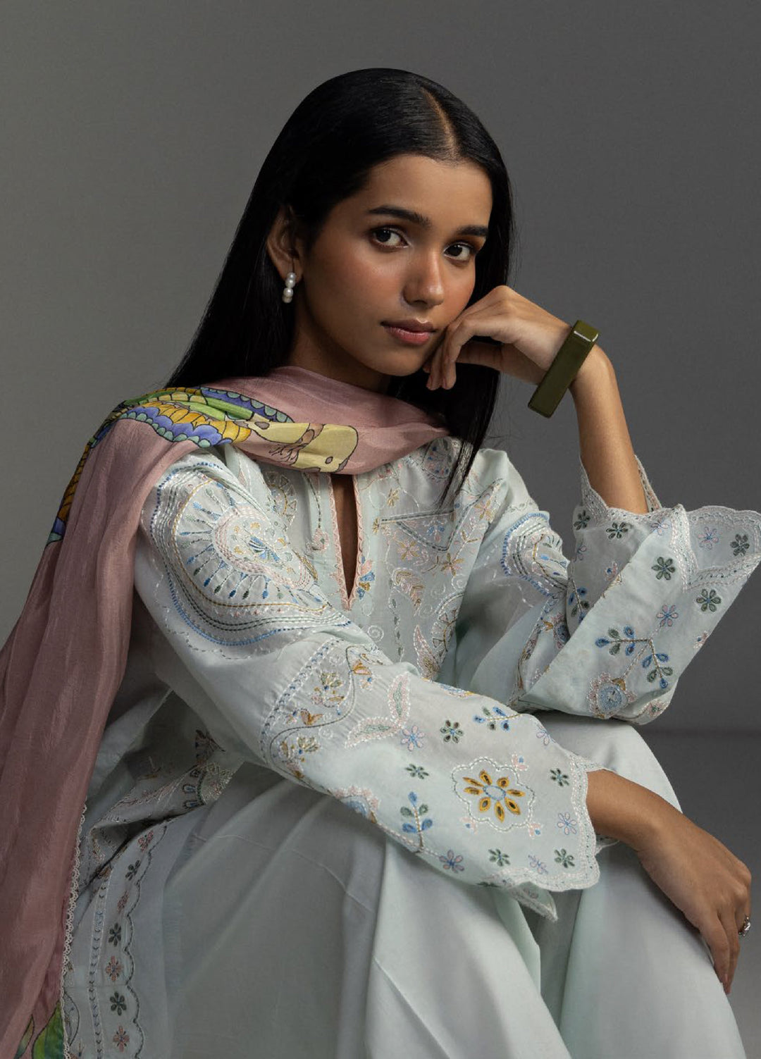 Coco by Zara Shahjahan Unstitched Embroidered Lawn 3 Piece Suit CZS26UL VEYA-7B - Summer Collection