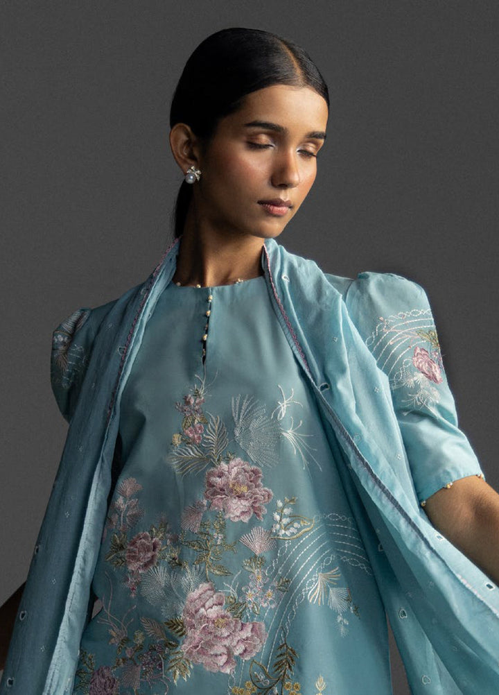 Coco by Zara Shahjahan Unstitched Embroidered Lawn 3 Piece Suit CZS26UL EVIA-9B - Summer Collection