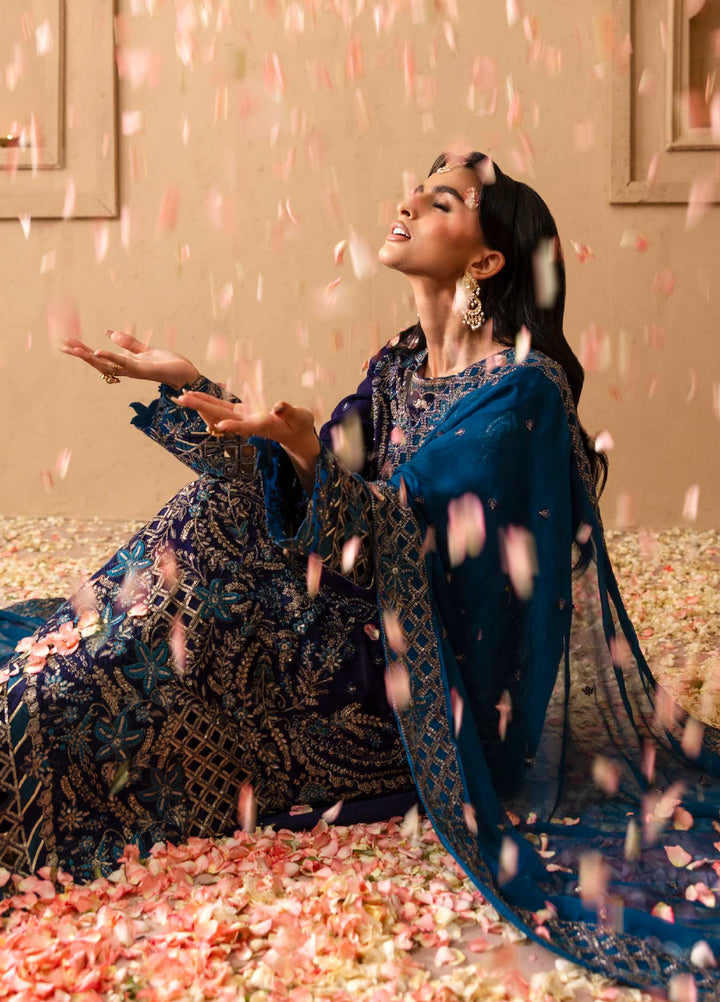 Shehrzadi by Emaan Adeel Unstitched Embroidered Chiffon 3 peice EA25SC Dalia - Formals Collection