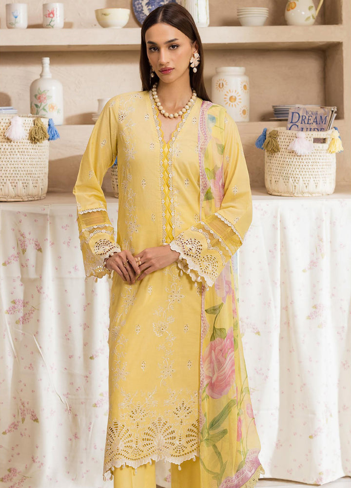 Nissa by Rajbari Unstitched Chikankari Embroidered Lawn 3 Piece Suit RB26UNCL D-3 - Summer Collection