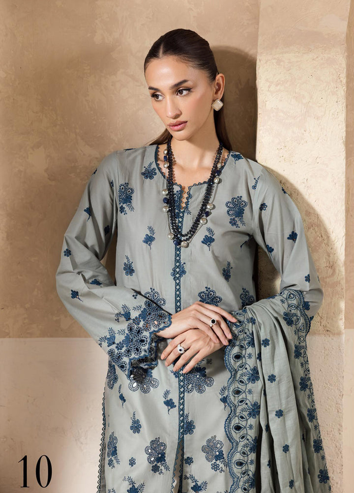 Nissa by Rajbari Unstitched Chikankari Embroidered Lawn 3 Piece Suit RB26UNCL D-10 - Summer Collection