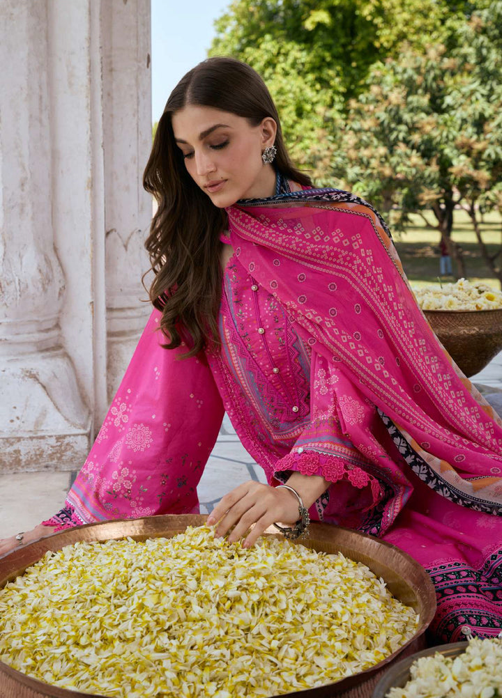 Angan by Kahf Unstitched Printed Lawn 3 Piece Suit KHF26ULA GULNAR KPS-4B - Festive Collection