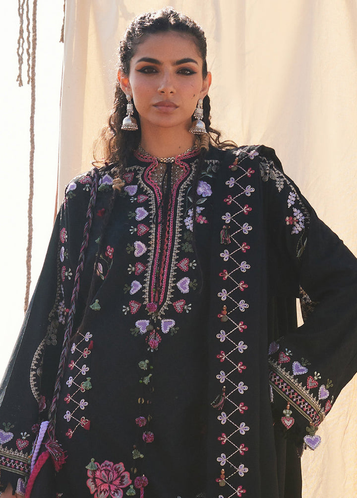 Zaha by Khadija Shah Unstitched Jacquard Embroidered Suits 3 Piece ZL25KW SEHYR ZW25-11 - Winter Collection