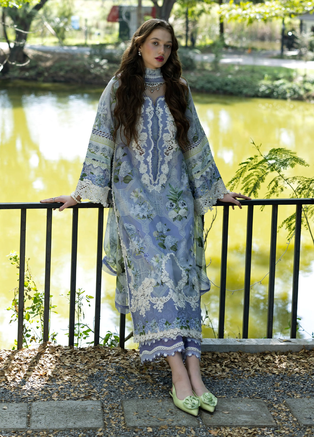 Signature by Elaf Premium Unstitched Embroidered Lawn 3 Piece Suit EL26USP ESA-8B ANASTASSIA - Summer Collection