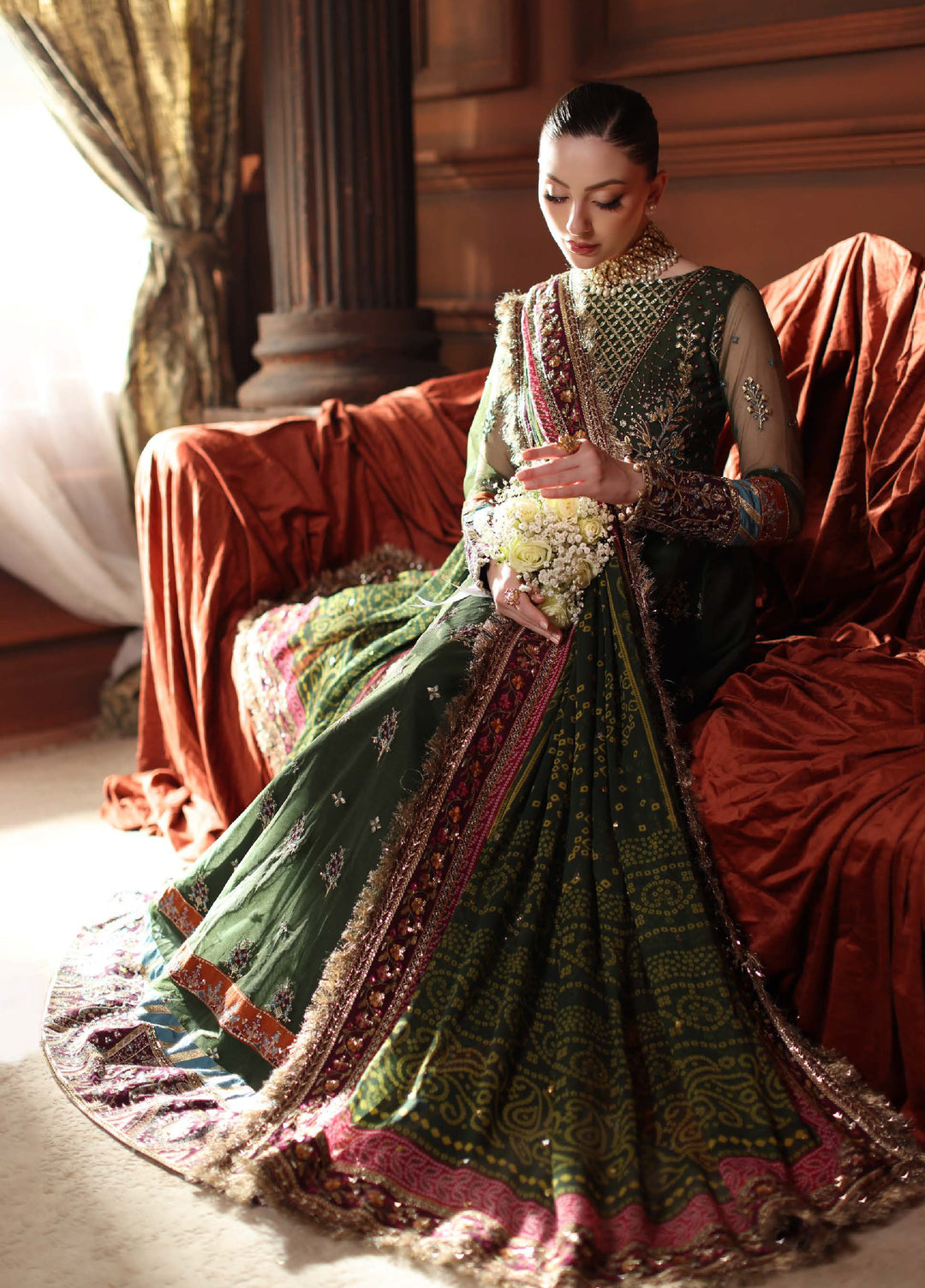 Alfaaz By Nureh Festive Unstitched Chiffon Embroidered 3 Piece Suits NU25AF NL-89 - Festive Collection