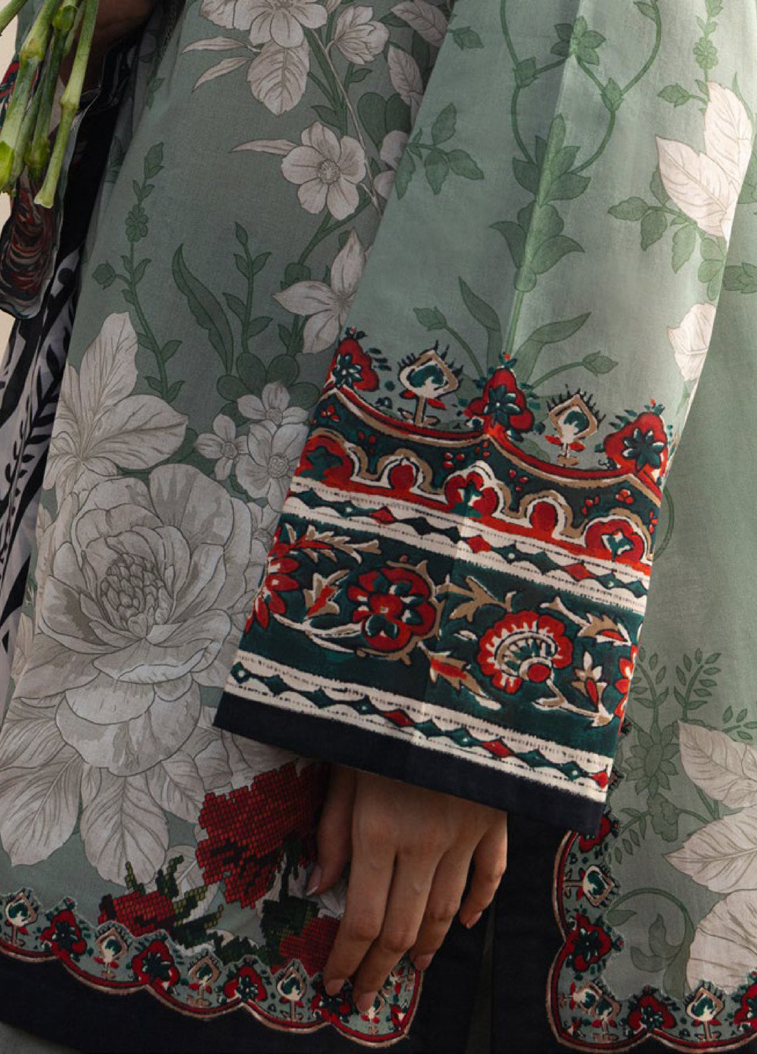 Coco by Zara Shahjahan Unstitched Printed Lawn 3 Piece Suit CZS26ULV ZEN-10B - Summer Collection