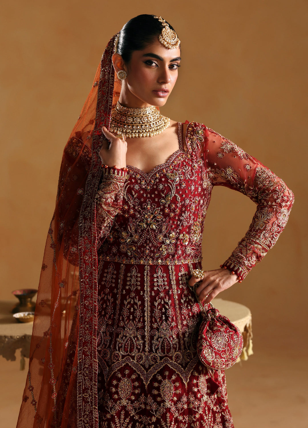 Gulaal Unstitched Embroidered Organza Suits 3 Piece GL25UW JAHARI-WU-10 - Wedding Collection