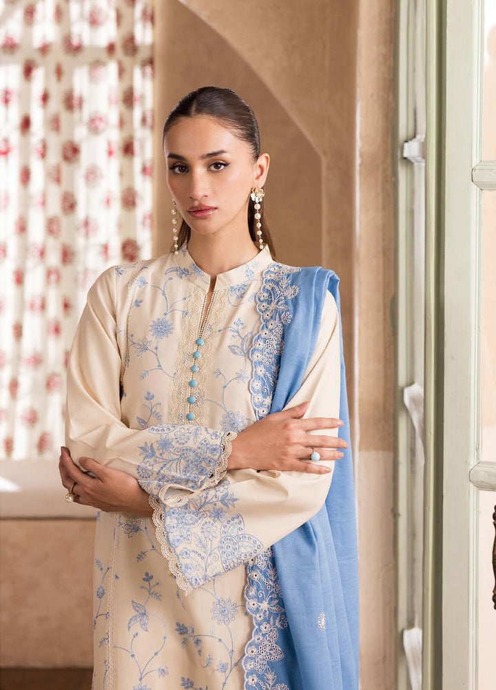 Nissa by Rajbari Unstitched Chikankari Embroidered Lawn 3 Piece Suit RB26UNCL D-2 - Summer Collection