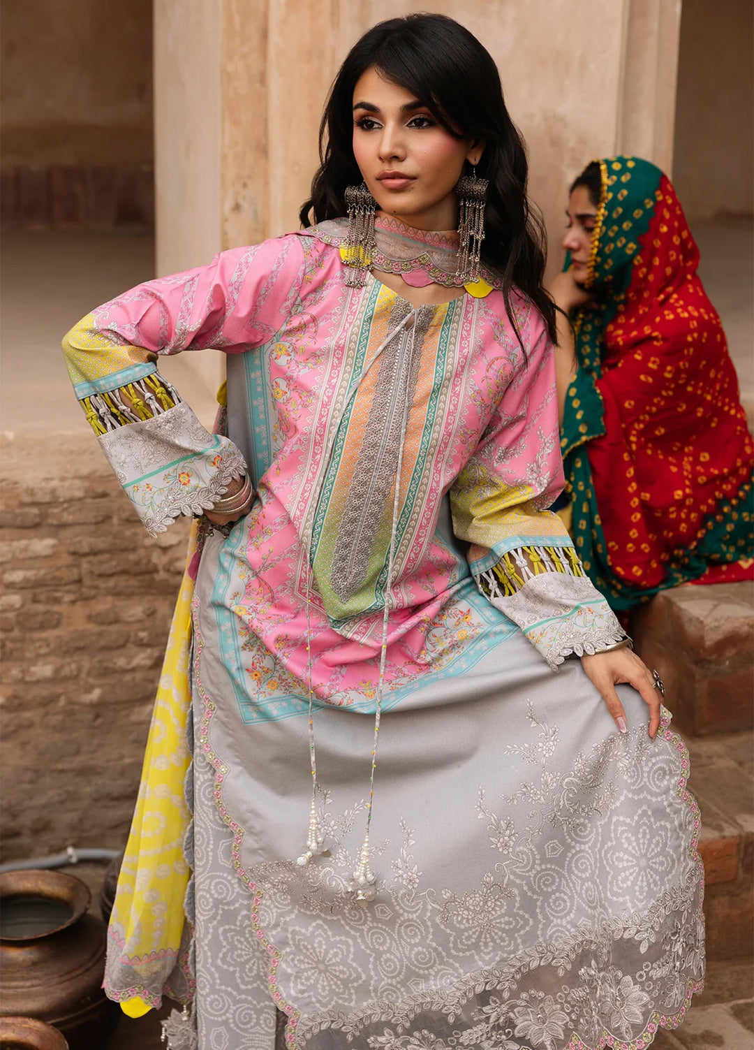 Chunri by Charizma Unstitched Embroidered Lawn 3 Piece Suit CHR26UCL CHN6-01 - Summer Collection