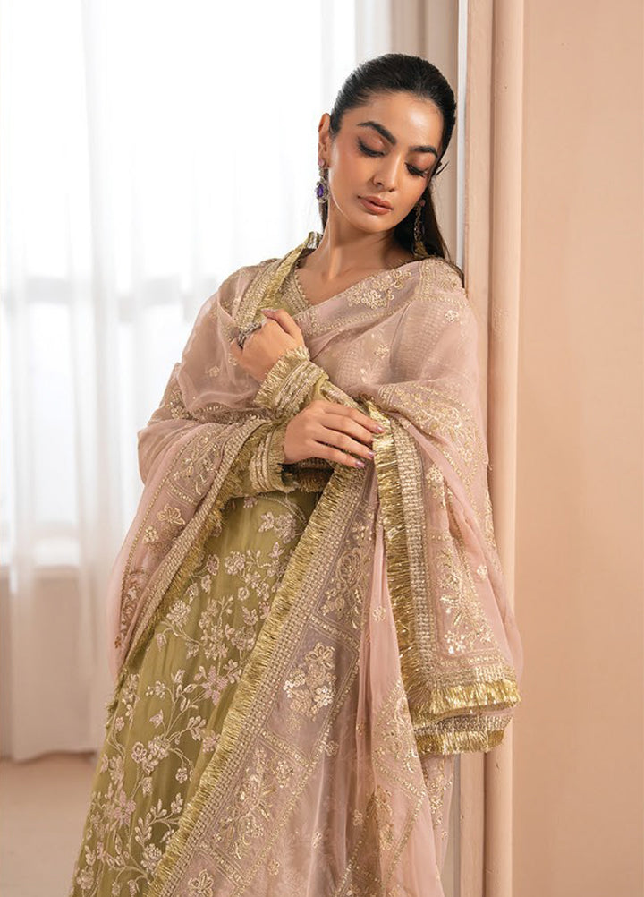 Zaeva by Xenia Formals Unstitched Embroidered Chiffon 3 Piece Suit XE26UZF 03-NIVVI - Festive Collection