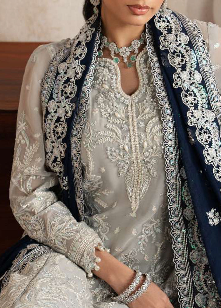 Gulaal Unstitched Embroidered Chiffon 3 Piece Suit GL26ULW Gianna D-52 - Wedding Collection