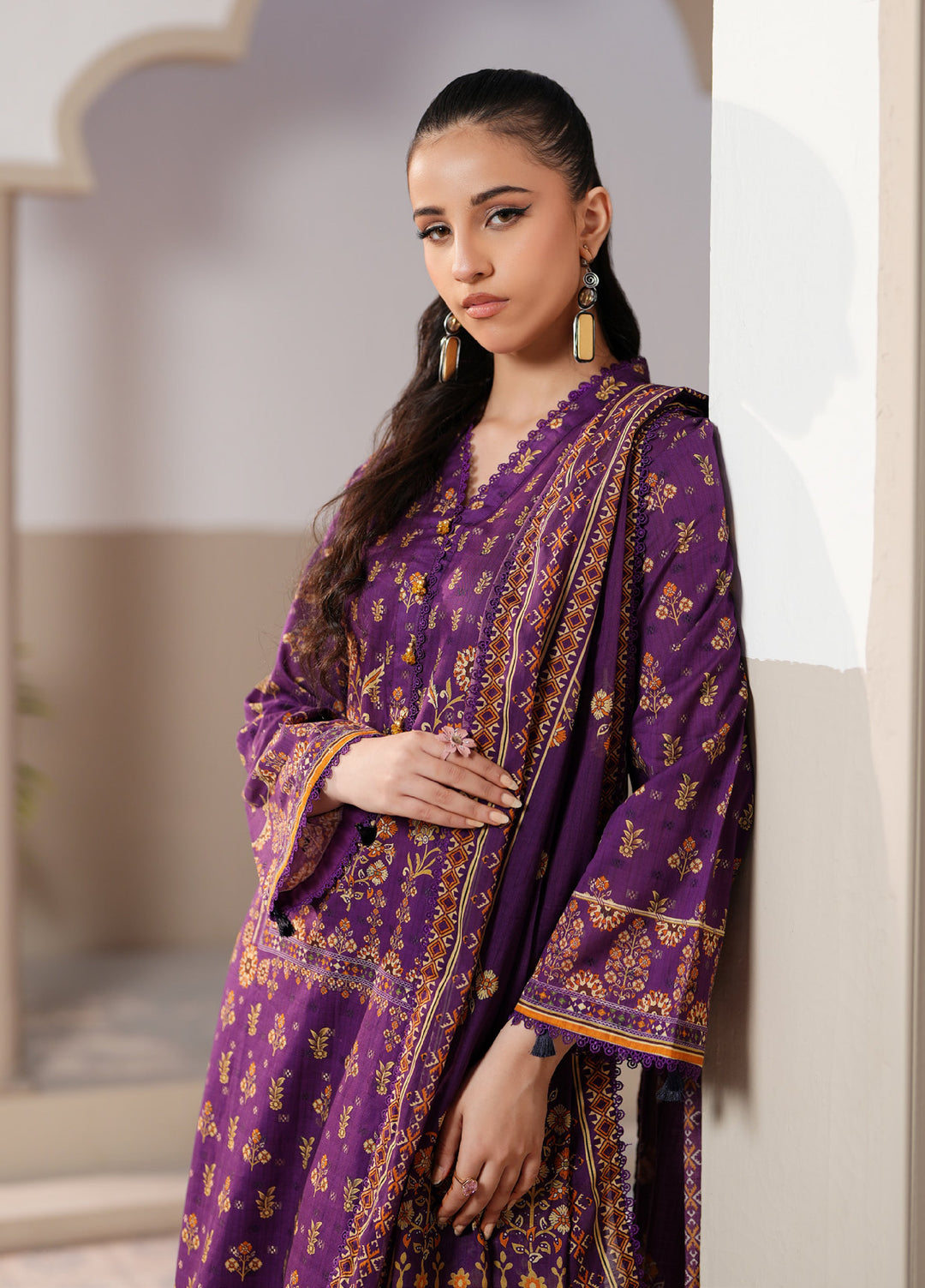Regalia Textile Unstitched Printed Jacquard Lawn 3 Piece Suit RG26PUJL D-2 - Summer Collection