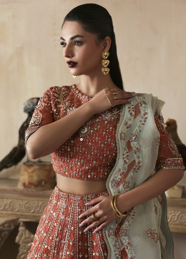 Jahanara by Zarposh Embroidered Organza Suits Unstitched 3 Piece ZP25JF Mahgul - Festive Collection