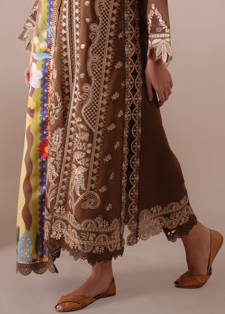 Miraal By Aabyaan Embroidered Chikankari Suits Unstitched 3 Piece ABY25MV D-AV-06-Zarrah - Winter Collection