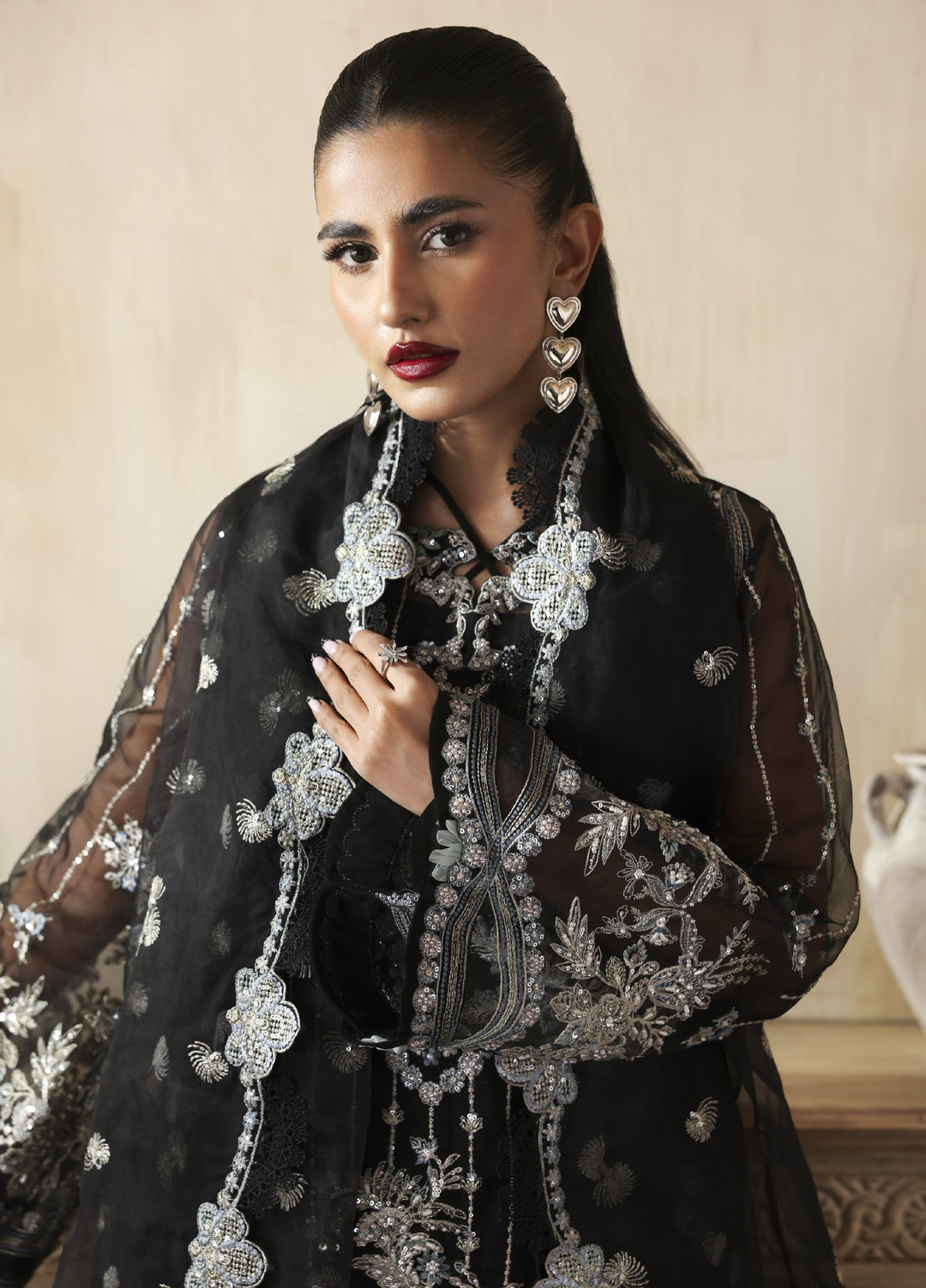 Jahanara by Zarposh Embroidered Organza Suits Unstitched 3 Piece ZP25JF Ayzel - Festive Collection