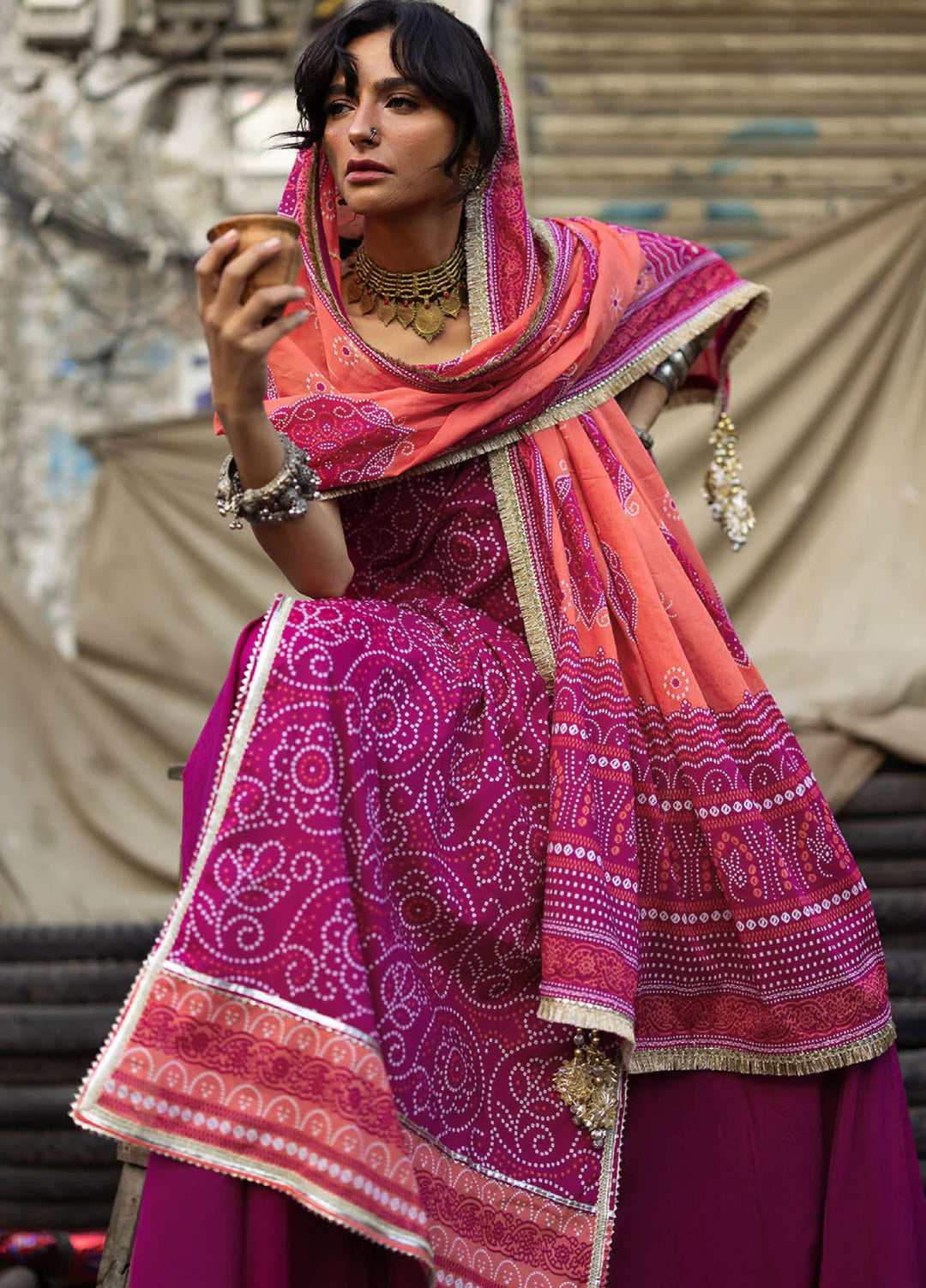 The Chunri by Gul Ahmed Unstitched Printed Lawn 3 Piece Suit GA26UTCL CL-62024 A - Summer Collection