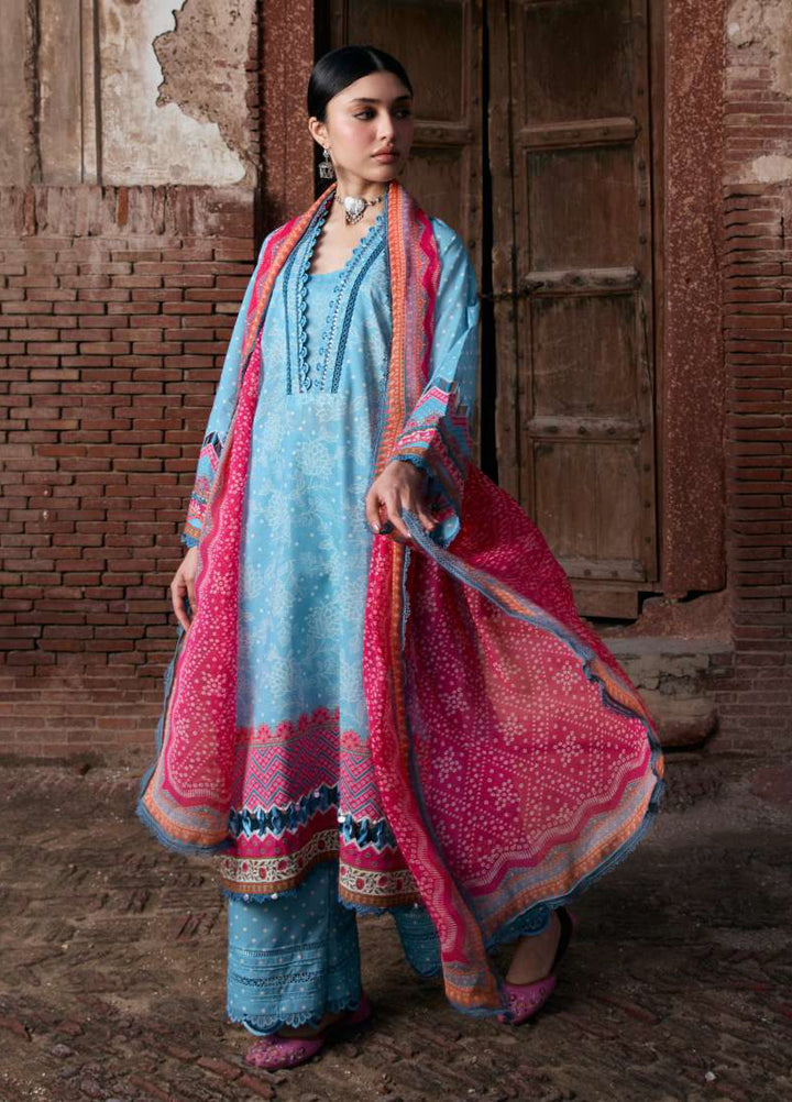 Angan by Kahf Unstitched Printed Lawn 3 Piece Suit KHF26ULA SHABNAM KPS-7B - Festive Collection