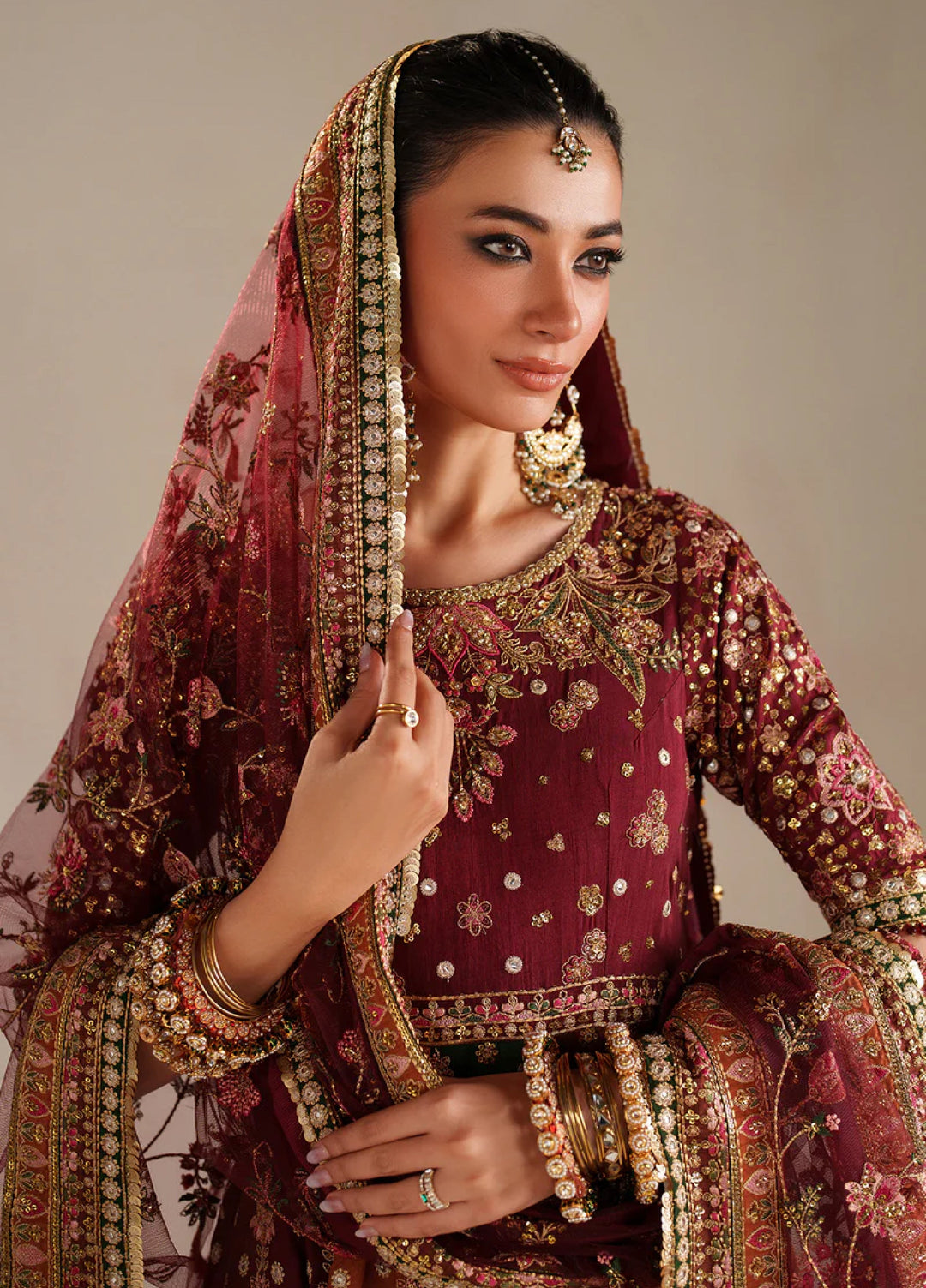 Chantelle by Baroque Unstitched Embroidered Raw Silk 3 Piece Suit BQ26UFC UF-4366 - Festive Collection
