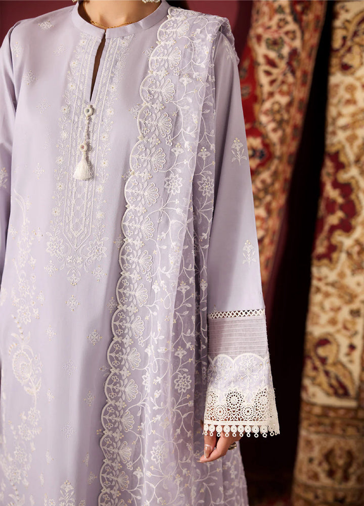 Alizeh Fashion Unstitched Embroidered Lawn 3 Piece Suit AF26ULE AF-EL-7065-FROST - Summer Collection