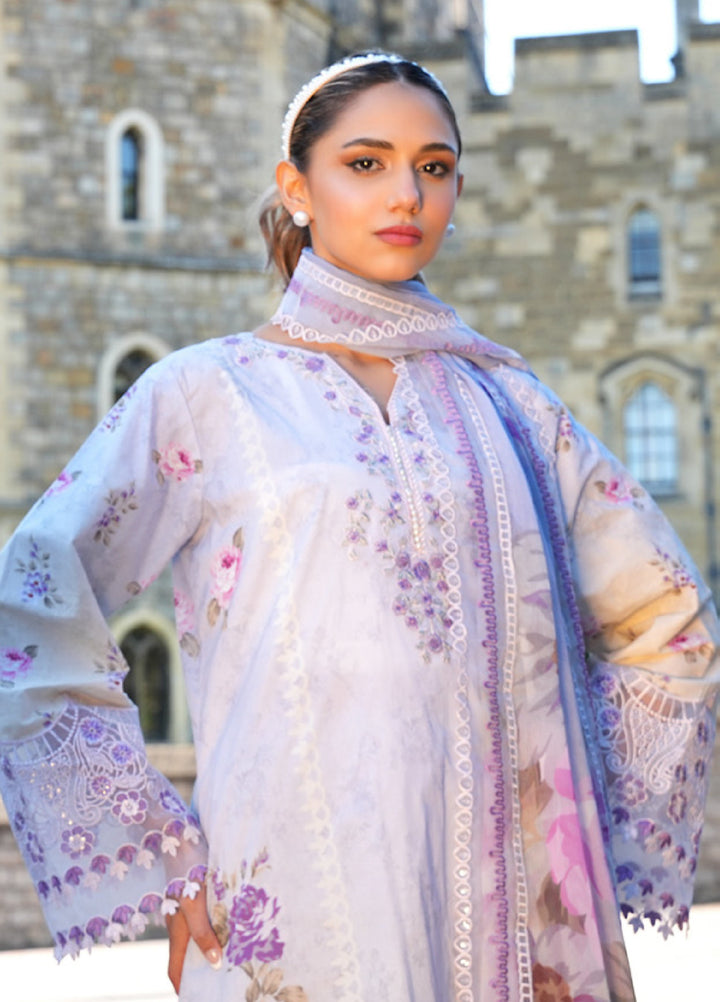 Al Zohaib Printkari Unstitched Embroidered Lawn 3 Piece Suit AZ26ULP 01 - Summer Collection