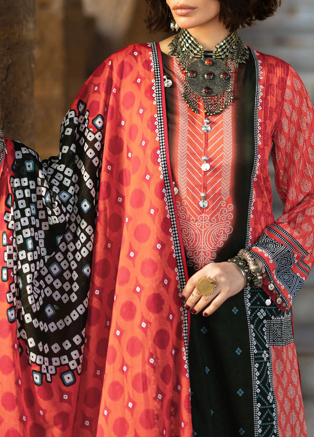 The Chunri by Gul Ahmed Unstitched Printed Lawn 3 Piece Suit GA26UTCL CL-62148 A - Summer Collection
