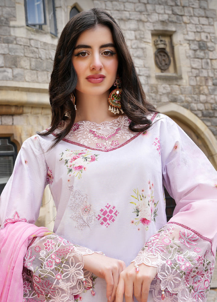 Al Zohaib Printkari Unstitched Embroidered Lawn 3 Piece Suit AZ26ULP 04 - Summer Collection