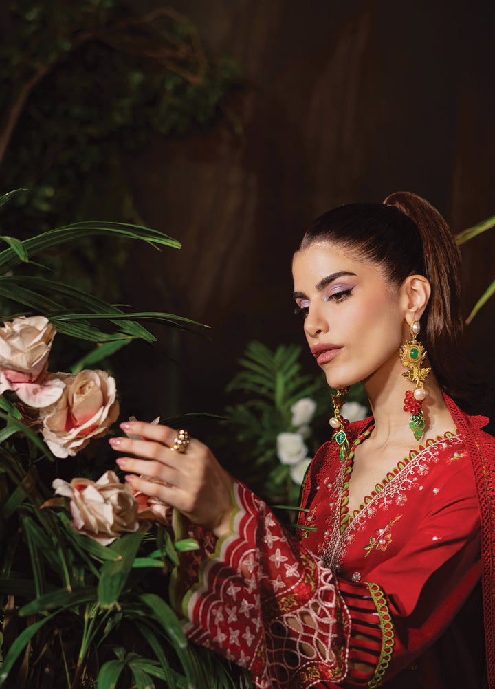 Amelia by Mahnur Unstitched Luxury Cotrai Embroidered 3 Piece Suits MN25AL AM-013 - Winter Collection