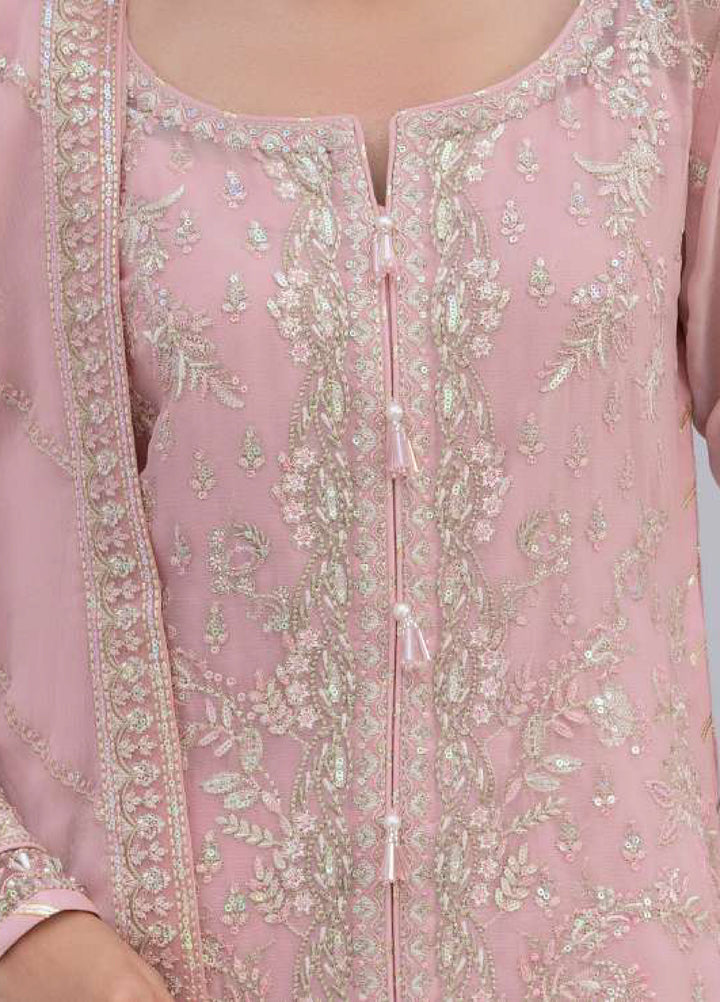 Maeri by Gulaal Unstitched Embroidered Chiffon 4 Piece Suit GL26UMC Perle D-44 - Festive Collection
