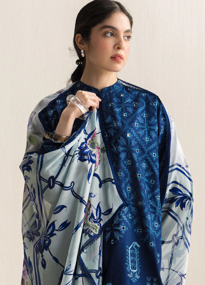 Coco by Zara Shahjahan Unstitched Embroidered Lawn 3 Piece Suit CZS26UCLP SOREN-9A - Eid Collection