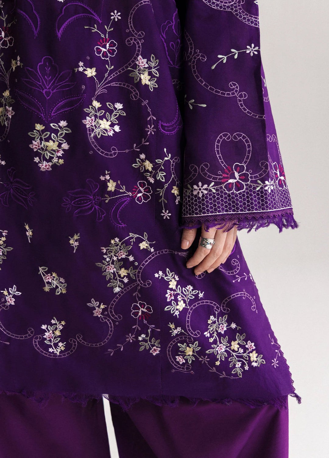 Coco by Zara Shahjahan Unstitched Embroidered Lawn 3 Piece Suit CZS26UCLP SUNE-10B - Eid Collection