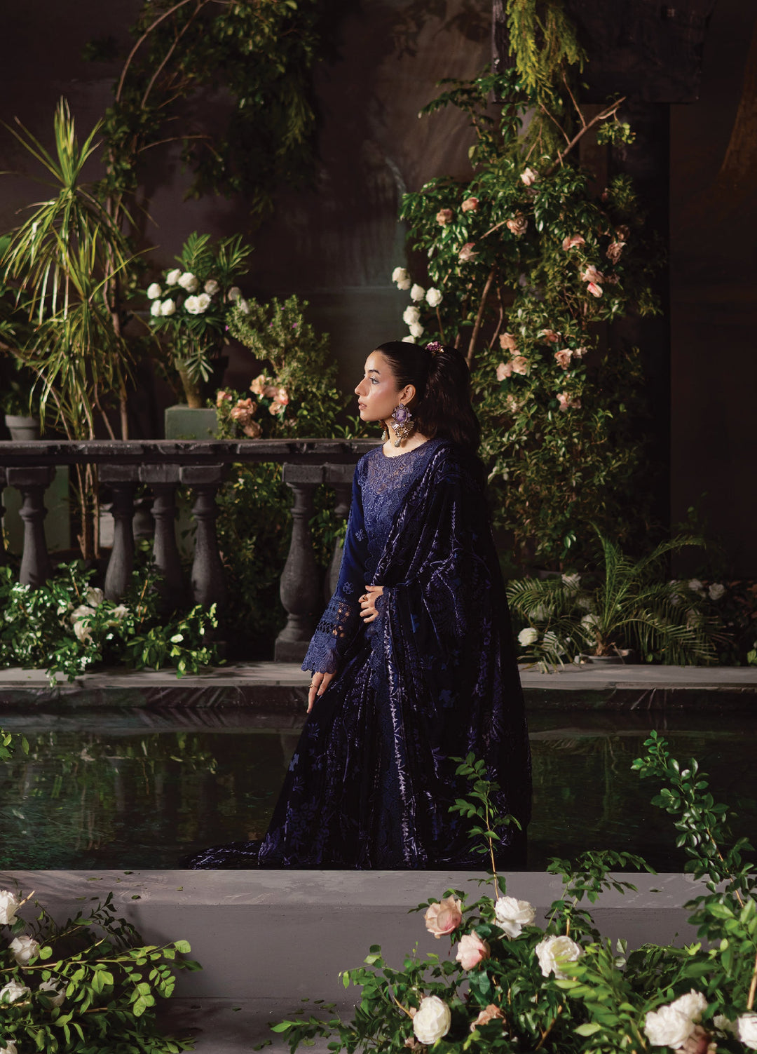 Amelia by Mahnur Unstitched Luxury Cotrai Embroidered 3 Piece Suits MN25AL AM-004 - Winter Collection