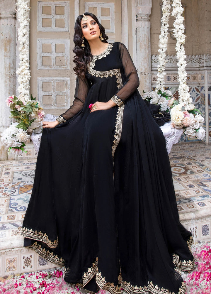 Aura by Haniumaimaz RTW Embroidered Chiffon 2 Piece Suit HUM26RCA KOEL - Festive Collection
