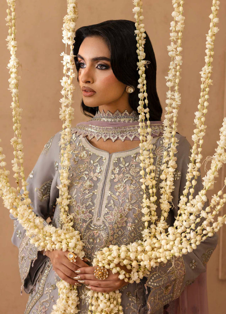 Shehrzadi by Emaan Adeel Unstitched Embroidered Chiffon 3 peice EA25SC Mahyam - Formals Collection