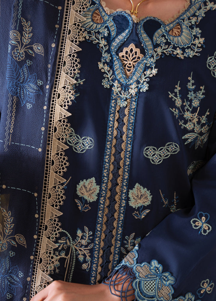 Miraal By Aabyaan Embroidered Chikankari Suits Unstitched 3 Piece ABY25MV D-AV-08-Ruhaab - Winter Collection