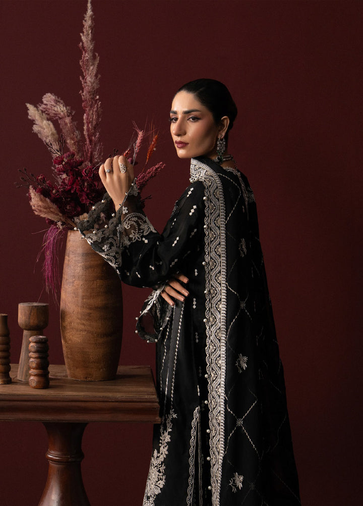 Lady by Aik Atelier Unstitched Tussar Silk Embroidered Suits 3 Piece AIK25L D-02 AIK25L - Festive Collection