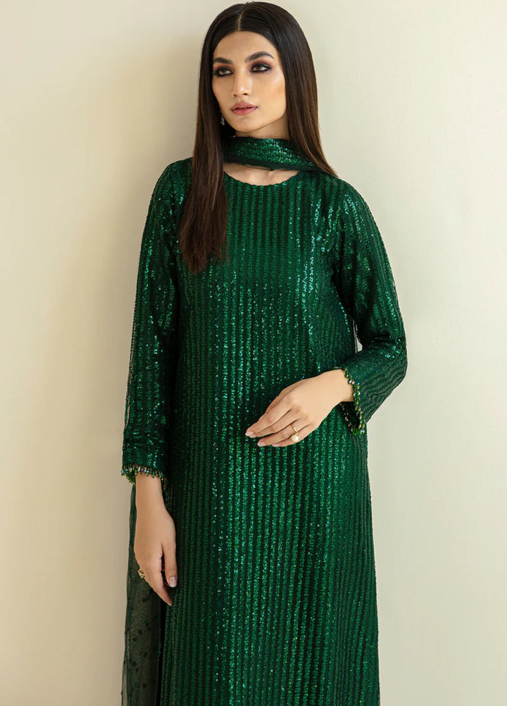 Chantelle by Baroque Unstitched Embroidered Net 3 Piece Suit BQ26UFC BQU-UF-D386 - Festive Collection