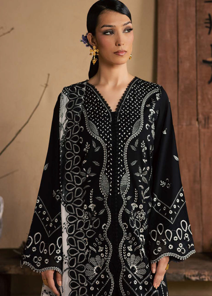 Koyal Monochrome by Nureh Unstitched Embroidered Lawn 3 Piece Suit NU26UKM NE-265 - Casual Collection