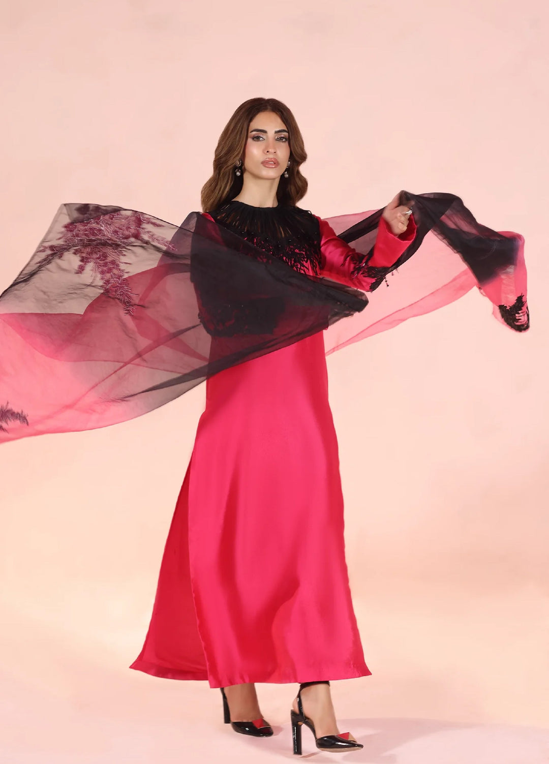 Eterna by Musferah Saad Pret Embroidered Tissue Silk 2 Piece Dark Romance - Festive Collection