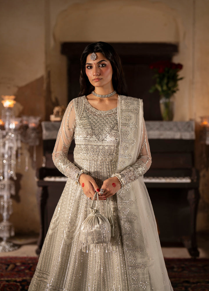 Dastan E Ishq by Ajr Festive Embroidered Unstitched Net 3 Piece Suits AJR25DI D-5 Roohi - Formals Collection