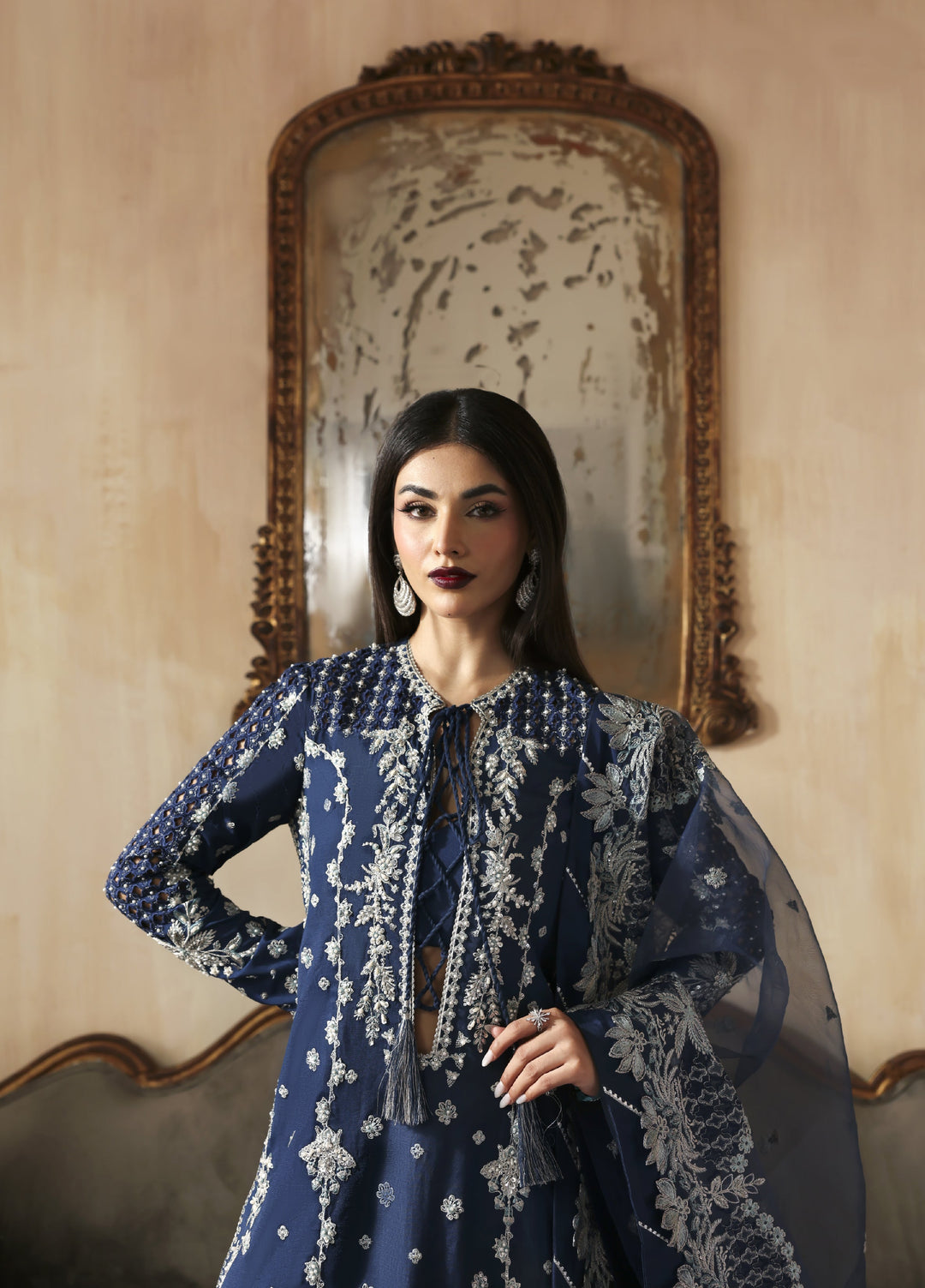 Jahanara by Zarposh Embroidered Raw Silk Suits Unstitched 3 Piece ZP25JF Inara - Festive Collection