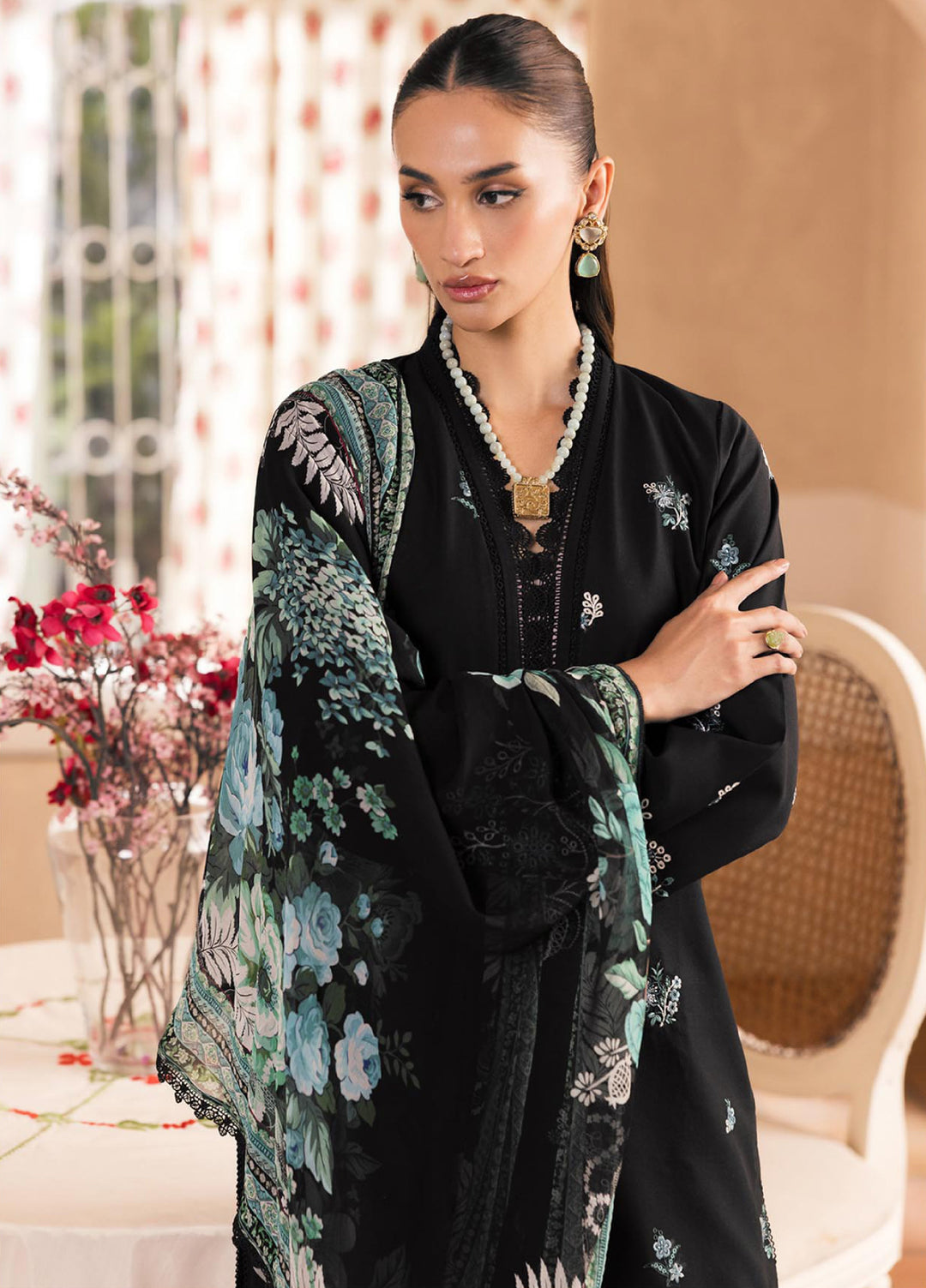 Nissa by Rajbari Unstitched Chikankari Embroidered Lawn 3 Piece Suit RB26UNCL D-5 - Summer Collection